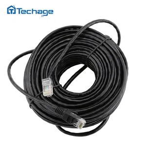 Câble Ethernet Cat5 <span class=keywords><strong>Techage</strong></span> 10M-50M avec connecteur RJ45 étanche pour extérieur, pour système de caméra IP POE CCTV YN-CP20 - Product Image 4