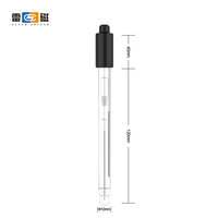 Sonde combinée de pH 65-1D utilisée dans le matériau de coque en verre de laboratoire connecteur BNC capteur d'électrode de ph mètre 12*20mm