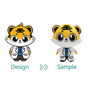Peluche Personalizzato in Cotone Biologico a Forma di Tigre, Mascotte Gigante, Produttore OEM per Eventi Sportivi, Giocattoli di Peluche - Product Image 5