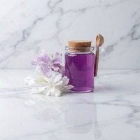 Offre Spéciale – Bocaux à Épices Ronds en Verre de Qualité Supérieure 120 ml avec Cuillère et Bouchon en Bois pour Conserver Confitures, Miel, Sel et Sucre