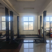 CE Onaylı Hidrolik İki Kolonlu Araç Kaldırma Platformu 4 Ton Araç Lifti Çift Kolon Elektrikli Kilit Açma Sistemi 2.2Kw 1800mm
