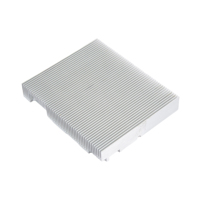 Dissipateur thermique en aluminium extrudé sur mesure avec tube thermique riveté pour le refroidissement électronique