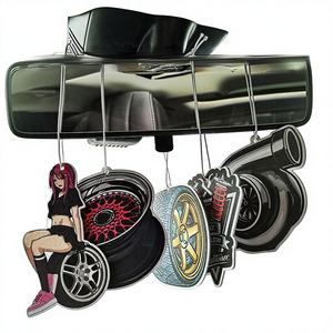 Profumatore per Specchietto Retrovisore Auto con Design Culturale, Carta Profumata per Aromaterapia a Lunga Durata, Fragranza Naturale - Product Image 1