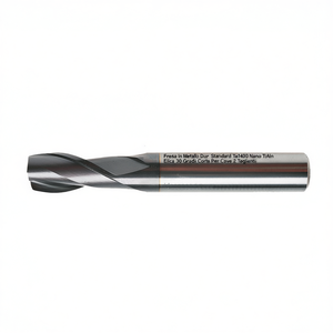 ดอกกัดคาร์ไบด์มาตรฐาน Ta1400 Nano TiAlN, แบบเกลียว 30 องศา, ก้านสั้น, 2 ฟลูต - Product Image 2