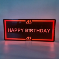 Letrero LED Personalizado para Servicio de Botellas VIP en Lounge Bar, Letrero Glorificador de Mensajes, Letrero para Club, Logotipo Personalizado, Letrero LED para Fiesta de Cumpleaños