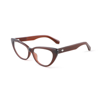 Gafas Ópticas de Acetato de Lujo con Montura Completa Ovalada, Estilo Retro Vintage de Diseñador, Duraderas, para Prescripción Médica