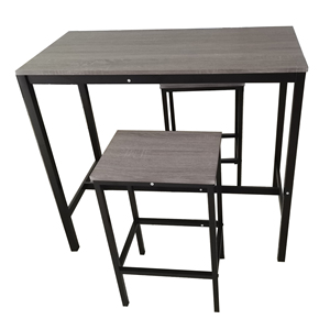 <span class=keywords><strong>3</strong></span> pezzi Set Bar 1 tavolo da Bar <span class=keywords><strong>e</strong></span> <span class=keywords><strong>2</strong></span> sgabelli <span class=keywords><strong>3</strong></span> pezzi da pranzo Set casa cucina Bar mobili da pranzo Set altezza tavolo - Product Image 2