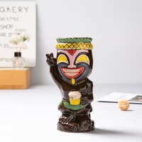 Mugs à cocktail en porcelaine 3D sur le thème de la Terre des Oiseaux, style Tiki classique, pour Pâques, tasses à bière en céramique, mugs Tiki Hawaï.