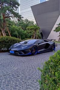 Pour Lamborghini Aventador LP700 Kit de carrosserie en Fiber de carbone LP700 <span class=keywords><strong>SVR</strong></span> pare-chocs avant et arrière Spoilers capot - Product Image 5