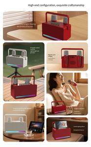 Nouvelle Enceinte Karaoké Portable M36 2026 avec <span class=keywords><strong>Subwoofer</strong></span> V5.3, Style OEM, pour Extérieur, Absorption Magnétique, Stockage, et 2 Micros - Product Image 4