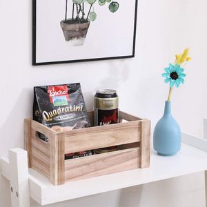 Giỏ Gỗ Dung Tích Lớn Thủ Công Tùy Chỉnh Hộp Thùng Gỗ Đa Năng - Product Image 3