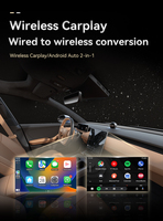 Adaptador CarPlay Inalámbrico, Convierte de Cableado a Inalámbrico, Conexión Automática Plug & Play, Rápido y Fácil de Usar, Adaptador USB CarPlay para Autos