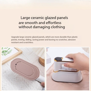 Plancha de vapor portátil de mano, pequeña, de bajo consumo, que no daña la ropa, con linterna, para el hogar y viajes, plancha de vapor seca y húmeda - Product Image 4