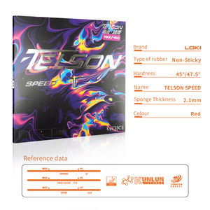 Caoutchouc de raquette de <span class=keywords><strong>tennis</strong></span> de table professionnel 45 °   Caoutchoucs de ping-pong en éponge de dureté 2,1 mm pour réduire le taux d'erreurs des smashs rapides - Product Image 6