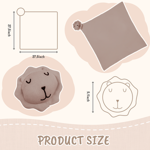 Pinuotu bébé tricoté <span class=keywords><strong>couverture</strong></span> poussiéreuse <span class=keywords><strong>Rose</strong></span> confort Lion bébé emmailloter apaisant enfants hiver chaud tricot sécurité couvertures literie - Product Image 4