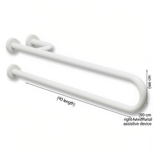 Barra de Apoyo con Refuerzo de 90 cm de Longitud, Pasamanos Derecho, Dispositivo de Asistencia - Product Image 2