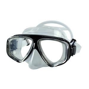 Diving Mask Silicone Two <b>Windows</b> Plastic Lenses Freediving Universal Use - Product Image 2