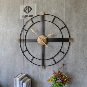 Relógio de Parede de Metal Silencioso de 90cm para Exterior, Moderno, Grande, Redondo, Dourado, Direto da Fábrica - Product Image 4