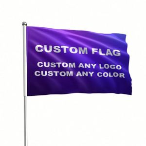 Custom Printed 3x5ft Huge Size Outdoor Polyester Banner <b>Flag</b> Personalized Advertising Campaign with Logo - Product Image 1
