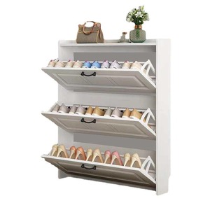 <span class=keywords><strong>Zapatero</strong></span> Moderno y Sencillo al por Mayor, Mueble <span class=keywords><strong>Zapatero</strong></span> <span class=keywords><strong>Blanco</strong></span> Económico de Tablero de Densidad, Armario de Almacenamiento para Interiores del Hogar - Product Image 4