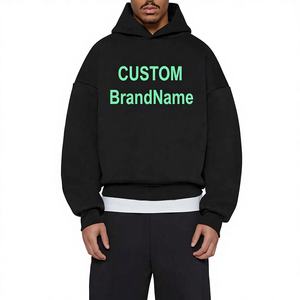 Survêtement d'hiver vintage personnalisé pour homme, sweat à capuche oversize et pantalon évasé, en molleton bouclette 500 GSM 100 % coton, séchage rapide et respirant - Product Image 1