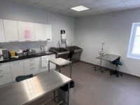 Table d'examen pliante murale Starrymed SFT-01 en acier inoxydable 304, table d'opération vétérinaire pour usage chirurgical en clinique vétérinaire