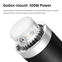 Flash de Fotografía Portátil para Exteriores Godox Ad300pro II, con Control Remoto Inalámbrico, Recargable, 300W, Metálico, Venta al Por Mayor