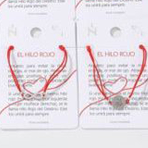 Ensemble de bracelets en acier inoxydable El Hilo Rojo Red Rope, 12 pièces, forme de cœur, unisexe, cadeau, style décontracté - Product Image 4