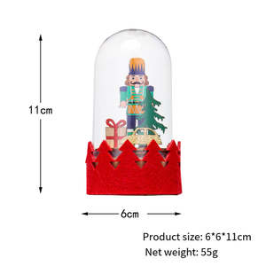 Nouvelle décoration de Noël LED décoration en bois lumineuse cadeau de Noël père noël wapiti décoration ornement - Product Image 2