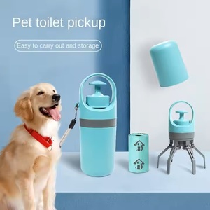 Pelle à crottes portable en forme de poulpe réutilisable lavable en plastique écologique avec sacs à crottes - Product Image 3