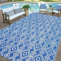 Tapis de paille en plastique 2x6x9 pouces, tapis réversible, grand tapis de sol pour l'extérieur, le camping-car et le Patio