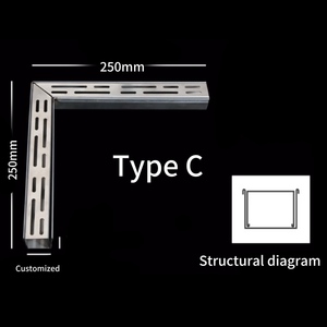 Cubierta de Drenaje de Acero Inoxidable 304 con Superficie Pulida para Balcón o <span class=keywords><strong>Terraza</strong></span>, Diseño Moderno - Product Image 6