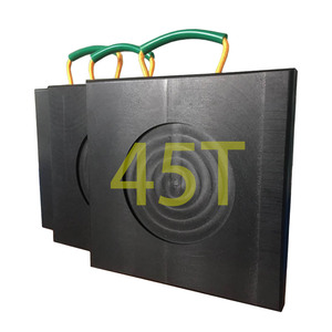 Tùy Chỉnh 50Mm Dày <span class=keywords><strong>Uhmwpe</strong></span> Khối Pe Outrigger Ổn Định Miếng Đệm Cần Cẩu Bê Tông Bơm Outrigger Miếng Đệm Cắt Bao Bì - Product Image 3