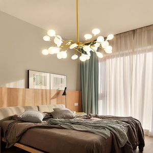 Nordic Style Firefly Pendant <b>Light</b> Led Multi Head Chandelier Touch Control For Living Room And <b>Dining</b> Room - Product Image 2