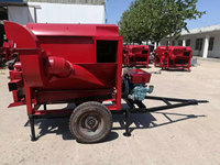 Batteuse robuste 22 CV Diesel/11 kW, idéale pour les récoltes de riz, de blé et de soja, maximisez votre rendement, batteuse HJ-TD125