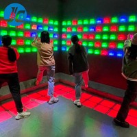 Jeu de laser mobile activé par LED JC pour salle d'activités, jeu de laser d'activation
