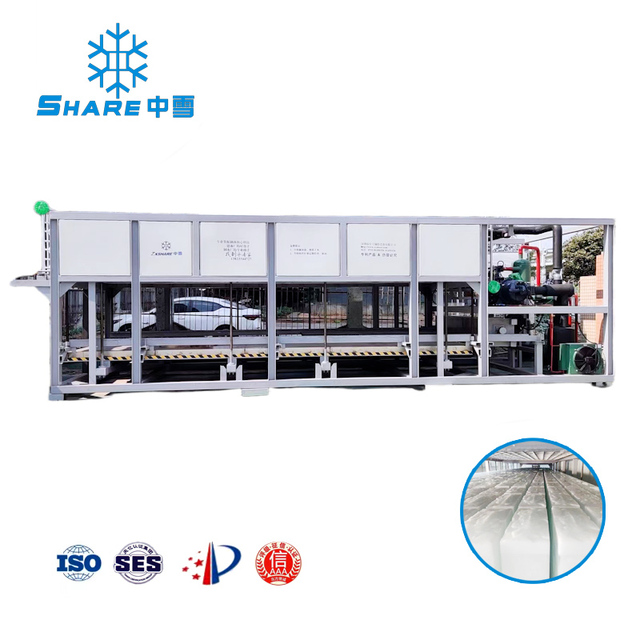 ZXshare Customized Fast ice making time Industrial Direct Cooling Block Ice Machine/Ice Maker with Air Cooling