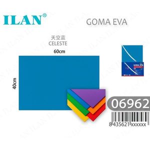 ILAN EVA Foam <b>Sheet</b> 60x40cm Celeste <b>Color</b> Craft Material - Product Image 1