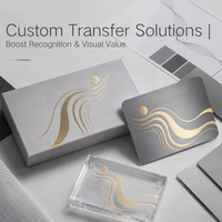 Étiquettes de transfert dorées personnalisées, autocollants en feuille d'aluminium pour la décoration de surfaces en verre, métal, emballages, produits, logos et marquage.