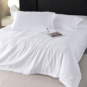 Ensemble de literie d'<span class=keywords><strong>hôtel</strong></span> en fibre de bambou 100% respirante, tissage uni, personnalisable, quatre pièces, pour hôtels et foyers - Product Image 5