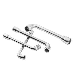 Clé à douille en L de 8 à 19 mm, outils de quincaillerie, clé à douille hexagonale industrielle, clé à douille double extrémité, outil de réparation de machines, clé hexagonale - Product Image 2