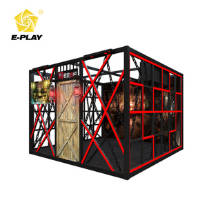 9D VR Multijugador Sala de <span class=keywords><strong>escape</strong></span> Equipo Deportes Arcade Parque de atracciones Paseos Interior Fibra de vidrio Metal VR Parque de entretenimiento - Product Image 1