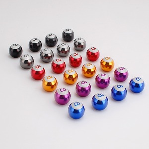 Cache-valve de pneu de voiture en aluminium, forme de boule de billard, accessoires intérieurs décoratifs, ajustement universel - Product Image 3