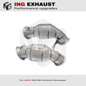 ING-tubería de bajada catalítica de acero inoxidable, para <span class=keywords><strong>BMW</strong></span> F90, M5M6, M5, M6, F10, F12, 2011 T, 2016-4,4 - Product Image 3