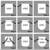 Sacs en toile de coton réutilisables, épais, de haute qualité, durables, avec motif personnalisé, portables, avec cordon de serrage et poignées robustes