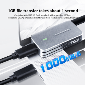 M.2 2230 trạng thái rắn di động ổ cứng hộp NVMe giao thức 10gbps phổ mở rộng cho máy tính điện thoại HDD bao vây Vàng - Product Image 2