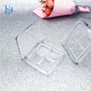 Paleta de sombras de ojos de plástico con logotipo personalizado transparente de alta calidad al por mayor - Product Image 2