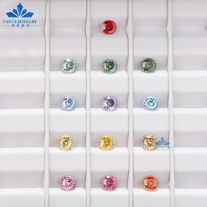 เพชรมอยส์ซอไนต์สีขาวประดับเพชรโมอิสสีตัด1CT สีม่วงแดงชมพูชมพูชมพู - Product Image 4