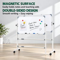 Tableau blanc magnétique double face personnalisé pour écriture, effaçable à sec, 48x36 pouces, pour bureau, salle de classe, maison, école