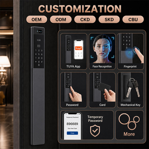 Serrure de porte intelligente entièrement étanche IP66 avec reconnaissance faciale 3D, caméra HD et interphone vidéo actif pour portail extérieur - Product Image 2